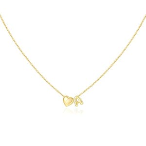 Heart Initial Necklace