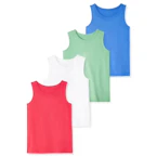 Kids' Cotton Tank Tops 4-Pack