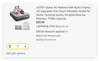 JUITOY Queen Air Mattress with Built in Pump