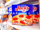 jacks frozen pizza sitting on a target shelf