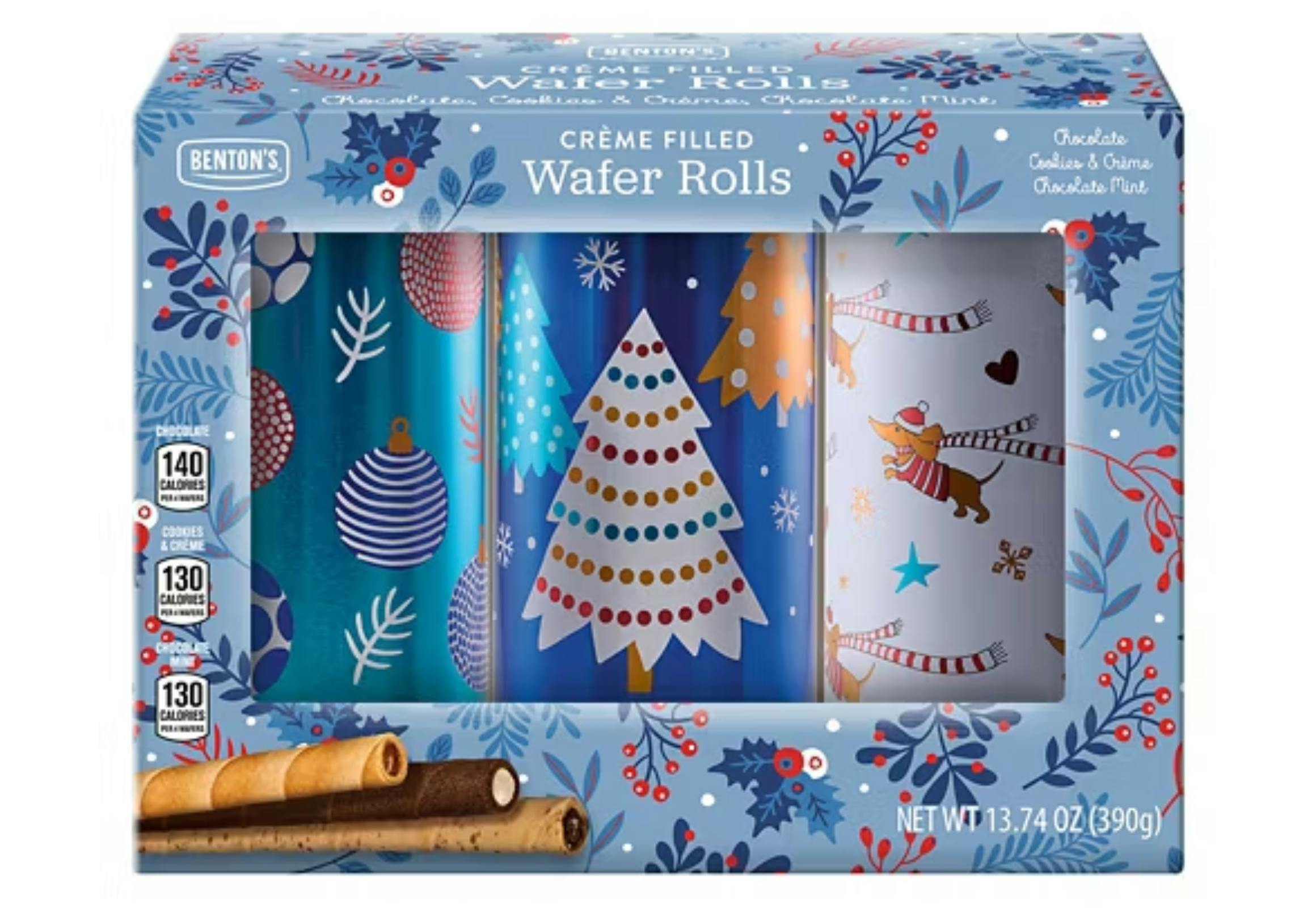 Benton's Holiday Creme Wafer Rolls