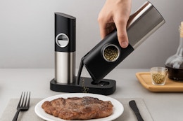 Rechargeable Salt and Pepper Grinders, Only $9.99 on Amazon card image