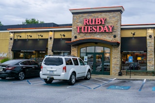 Ruby Tuesday's restaurant store front.