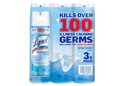 Lysol Disinfectant Spray 3-Pack
