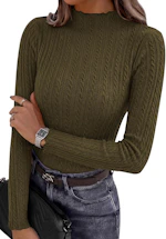 PRETTYGARDEN Women's Mock Neck Top