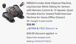 Amazon Under-Desk Elliptical 2026 2