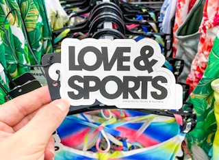 Love & Sports apparel logo at Walmart