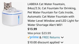 Cat Water Fountain