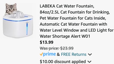 Cat Water Fountain