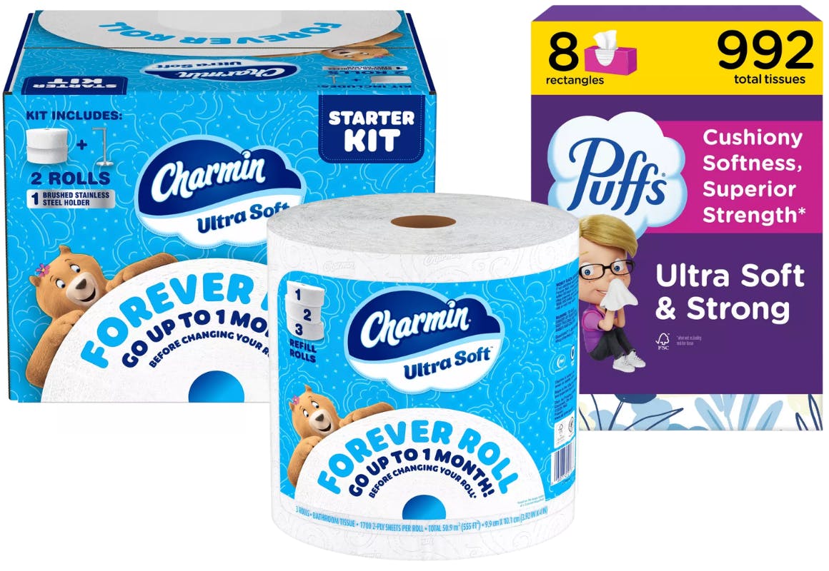 2 Charmin + 1 Puffs