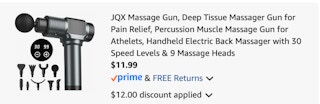 massage gun Amazon receipt