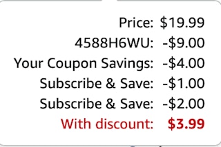 beef tallow Amazon receipt