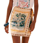 Women's Floral Wrap Mini Skirt
