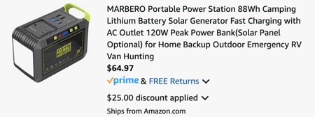 Portable Power Station cart