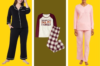 Three different brands and styles of Women's pajamas