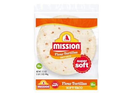 2 Mission Flour Tortilla Packs