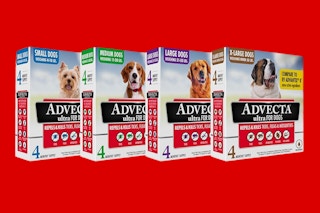 Displaying the 4 different Advecta Ultra Flea And Tick Prevention For Dogs