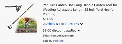 cart garden hoe