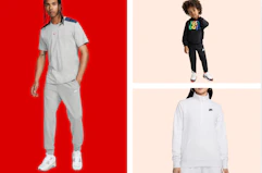 Model in Nike clothing