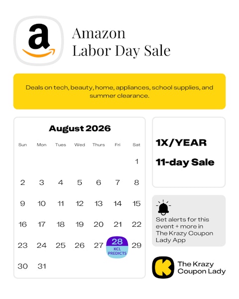 Amazon labor day sale 2026 dates