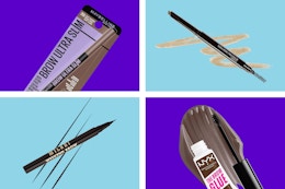 eye makeup on a grid