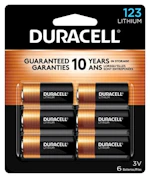 Duracell CR123A Lithium Batteries