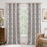 Floral Linen-Blend Curtains