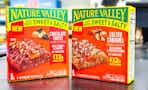 nature valley bars on store shelf