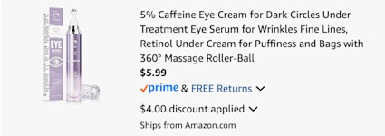 cart caffeine