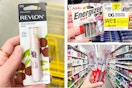 dollar general revlon, colgate, energizer 3-photo collage
