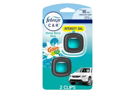 2 Febreze Car Vent Clips Packs
