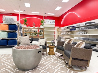 A Patio setup in a store.