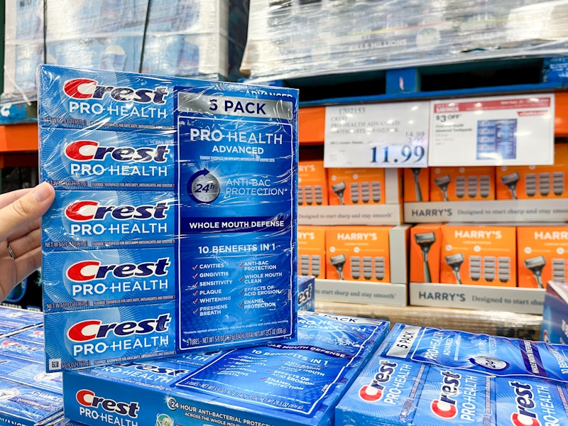 costco crest pro health toothpaste price