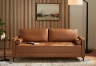 brown sofa at The Home Depot