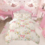 Floral Bowknot Comforter Set