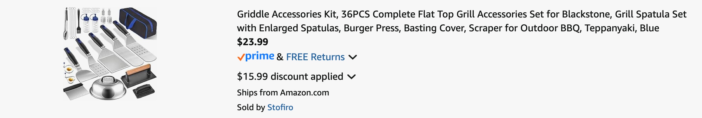 Amazon Griddle Blackstone Kit 2025