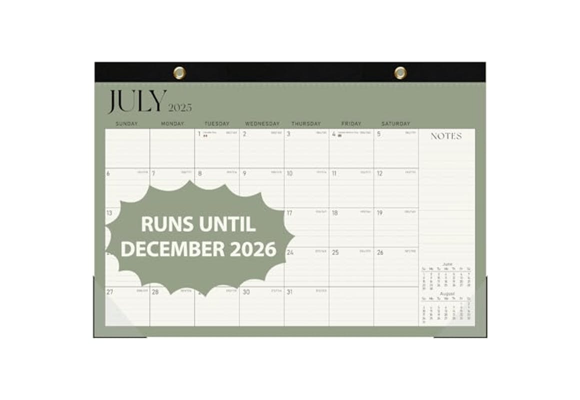 Large 2025 - 2026 Desk Calendar