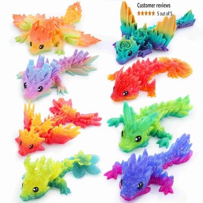 3D Printed Dragon Fidget Toys