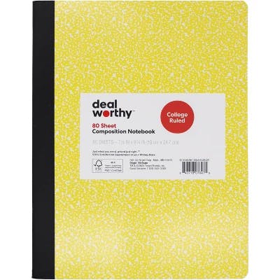 Dealworthy Composition Notebook