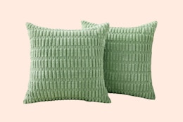 Bestselling Corduroy Pillow Cover 2-Pack, Only $9 at Walmart card image