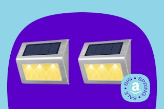 solar lights on template