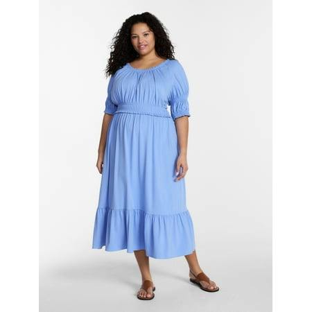 Terra & Sky Women's Plus Maxi Dress