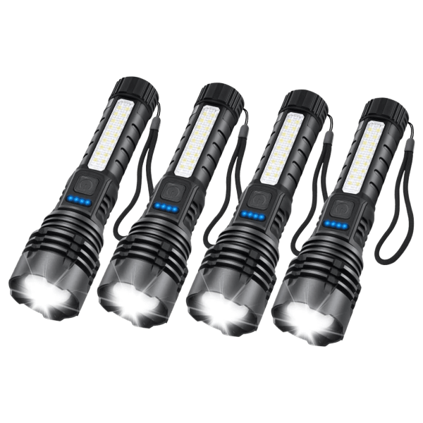 Hakol Rechargeable Flashlight 4-Pack