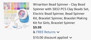 Spinner & Clay bead set Amazon receipt