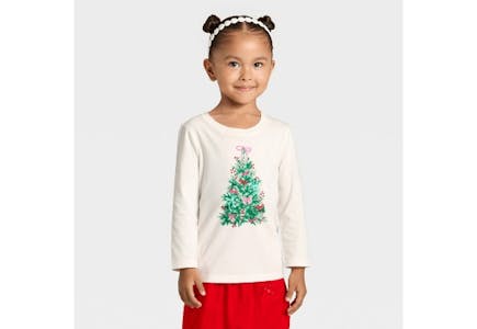 Cat & Jack Toddler Holiday T-shirt