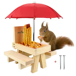 Squirrel Picnic Table Feeder