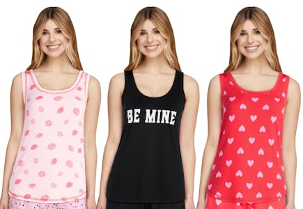 Joyspun Women’s Valentine Sleep Top