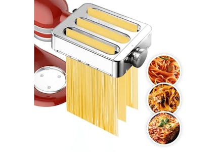 3-in-1 Metal Pasta Maker Attachment