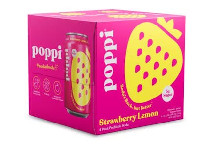 2 Poppi Soda 4-Packs