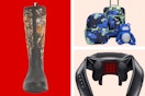 Mens' boots, neck massager & kids luggage set